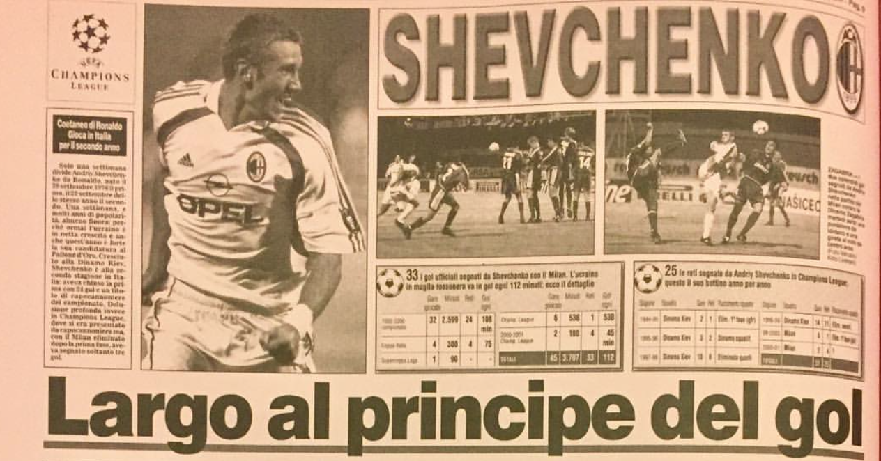 la gazzetta sul bancone shevenchko